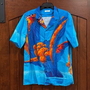 Men’s 100% Cotton Valentino Camp Shirt